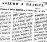 Fragmento del SALUDO A BATISTA de Neruda.