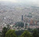 Vista panorámica de Bogotá.