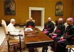 Benedicto XVI con algunos cardenales latinoamericanos