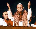 Karol Wojtyla, tras ser elegido Papa