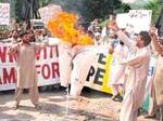 Una imagen de las protestas contra el Papa