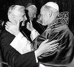 Benedicto XVI y Juan Pablo II.