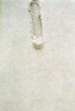 'Pequeño blanco con impresión vertical', de Antoni Tàpies