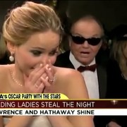 Jennifer Lawrence, ruborizada por Jack Nicholson