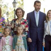 Miembros de la Familia Real en Palma de Mallorca.