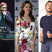 David Guetta, Kylie Minogue y Damon Albarn, de Blur | Cordon Press