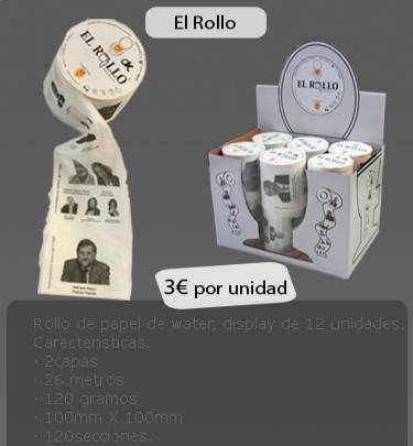 Ponen a la venta rollos de papel higiénico con las caras de Rubalcaba y  Rajoy - Libertad Digital
