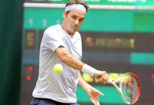 Roger Federer, durante su partido contra Youzhny