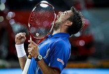 Wawrinka venci a Tsonga en cuartos del torneo de Madrid. | EFE
