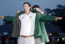 Adam Scott, con la Chaqueta Verde como vencedor del Masters de Augusta. | EFE