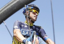 Alberto Contador, justo antes de comenzar la etapa. |EFE