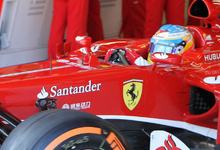 Fernando Alonso, con el F138 en el circuito de Montmel. | Cordon Press