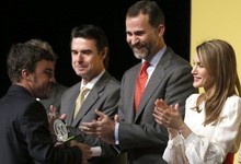  Los Prncipes de Asturias presidieron la ceremonia de entrega de las acreditaciones. | EFE