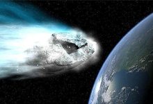 Montaje de la aproximacin de un asteroide a la Tierra. | NASA