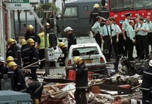 Una parte de la calle Market Street tras el atentado de Omagh. | Cordon Press