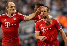 Robben y Ribry celebran un gol del Bayern de Mnich. | Archivo