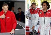 Benzema y Marcelo, dos madridistas con problemas al volante.