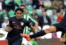 Falcao, durante el Betis-Atltico de la pasada temporada. | Archivo