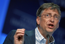 El fundador de Microsoft, Bill Gates, en la conferencia de Davos de 2011. | Moritz Hager, cc-by-sa-2.0