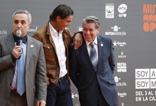 Alejandro Blanco, Rafa Nadal y Manolo Santana, durante la presentacin del torneo. | EFE