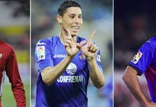 Bota, del Sevilla, Barrada, del Getafe y Barkero, del Levante. | Archivo