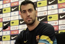 Sergio Busquets, en rueda de prensa. | Archivo