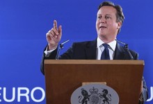 Cameron, durante la cumbre europea | EFE