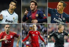 Los diez candidatos al premio de mejor jugador de Europa.