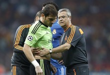 Casillas se march lesionado en el partido ante el Galatasaray. | EFE