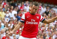 Cazorla, en un partido con el Arsenal. | Archivo