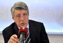 Enrique Cerezo, presidente del Atltico de Madrid, durante una visita a esRadio. | Archivo