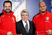 Enrique Cerezo, en la presentacin del equipo de rugby del Atltico de Madrid. | EFE