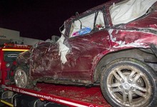 As� qued� el coche tras el accidente | EFE