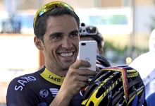 Alberto Contador, durante la primera jornada de descanso en Baule. | EFE