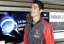Cristiano Ronaldo, a su llegada a Guimaraes. | EFE