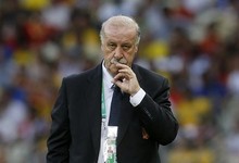 Vicente del Bosque, durante el partido frente a Italia. | EFE