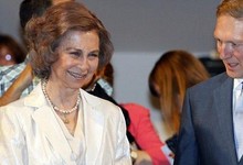 Do�a Sof�a, durante la Fiesta de la M�sica 