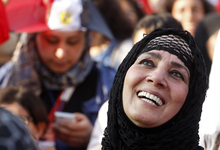 Una mujer egipcia protesta contra Mohamed Morsi en El Cairo, en julio de 2013. | Cordon Press