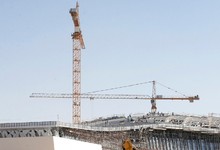 Construccin de un estadio en Qatar. | Cordon Press