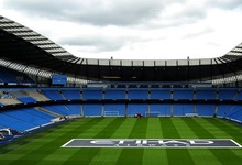 Aspecto interior del Etihad Stadium de Manchester.