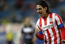Radamel Falcao celebra un gol con el Atltico de Madrid. | Archivo