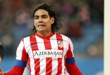 Falcao, durante el partido del pasado domingo contra el Levante. | Cordon Press