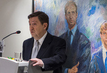 Jim�nez Losantos, en un momento de la conferencia | C.Jord�