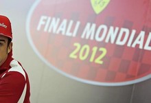 Fernando Alonso, tras la exhibicin de Ferrari en Cheste. | EFE