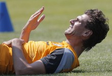 Fernando Llorente, durante un entrenamiento. | Cordon Press