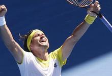 David Ferrer, tras vencer a Kei Nishikori en el Abierto de Australia. | EFE