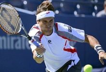 David Ferrer devuelve una bola a Kevin Anderson. | EFE