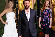 Jennifer Lawrence, Hugh Jackman y Jessica Chastain