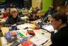 Imagen del interior de un aula en una escuela de Finlandia. | Corbis