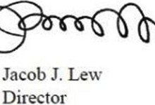 La firma del recin nominado secretario del Tesoro, EFE.